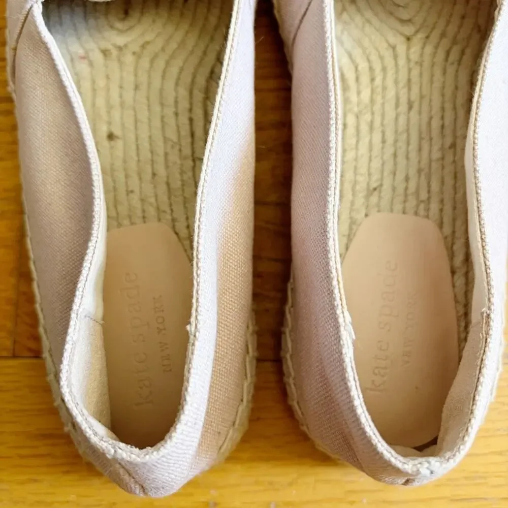 Kate Spade | Garden Giraffe Espadrilles Canvas Shoes Preppy Purple Pink Size 8.5